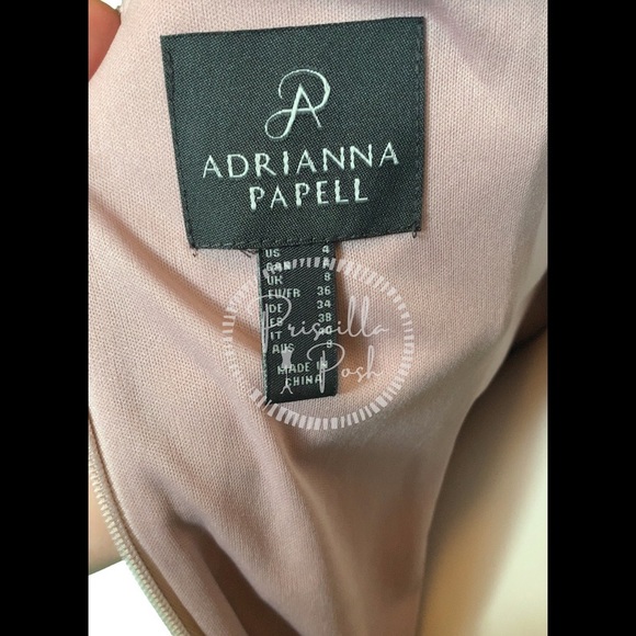 NWT ADRIANNA PAPELL Metallic Twist Cap Sleeve Gown - Picture 13 of 15